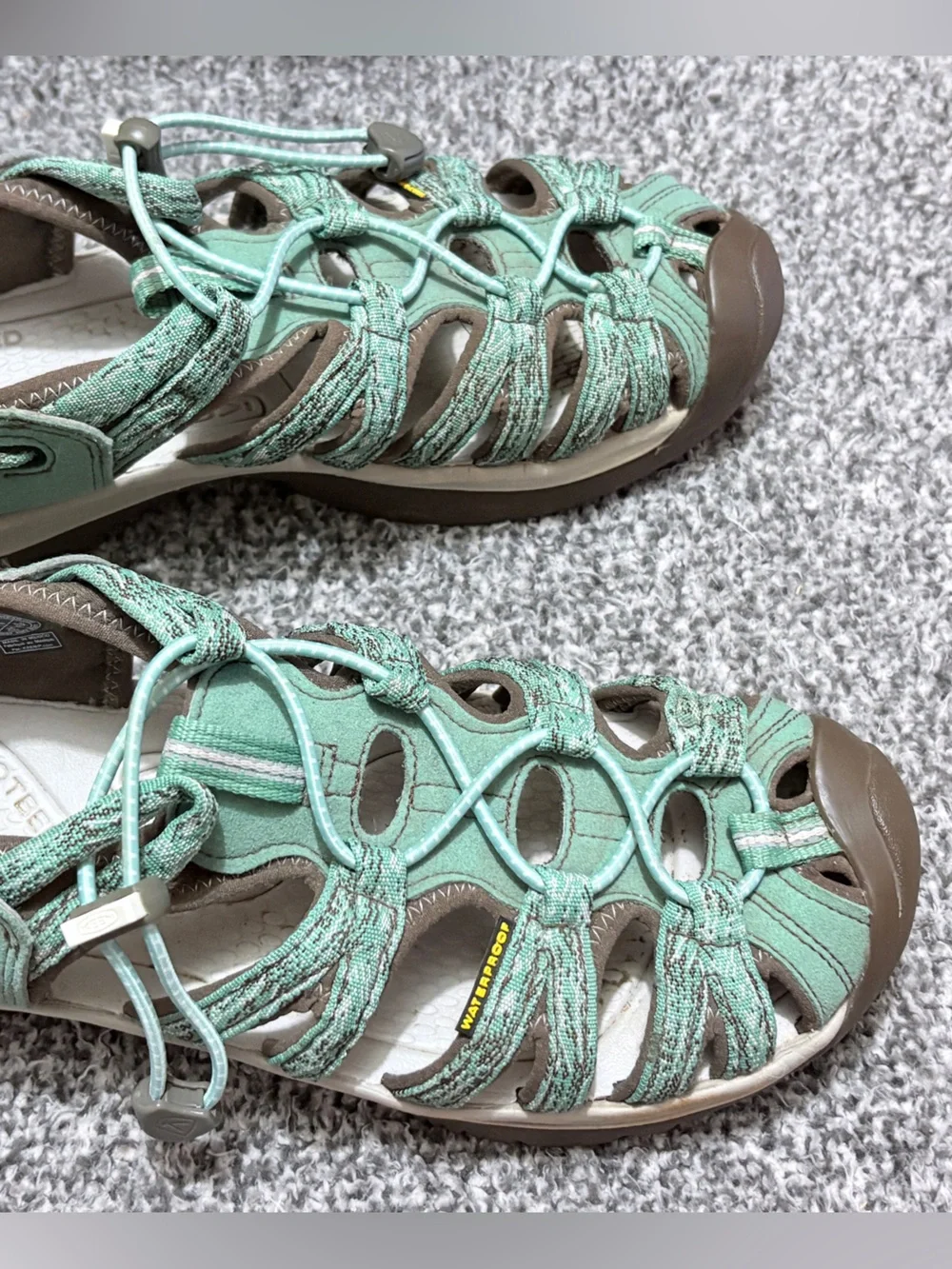 Keen Womens Size 8 Whisper Hiking Water Shoe Sage Green Lily Pad 1016243 Sandals